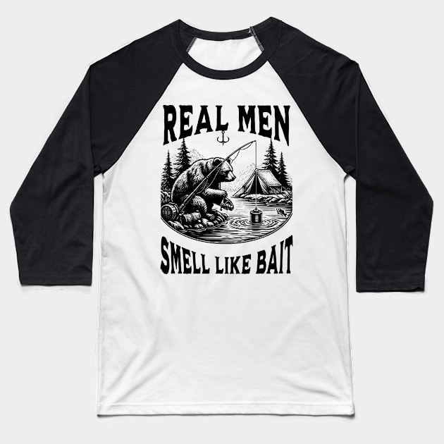 Funny Fishing Quote Baseball T-Shirt by mieeewoArt